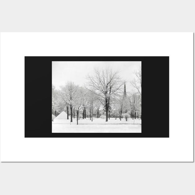 Winter in the Park, 1915. Vintage Photo Wall Art by historyphoto